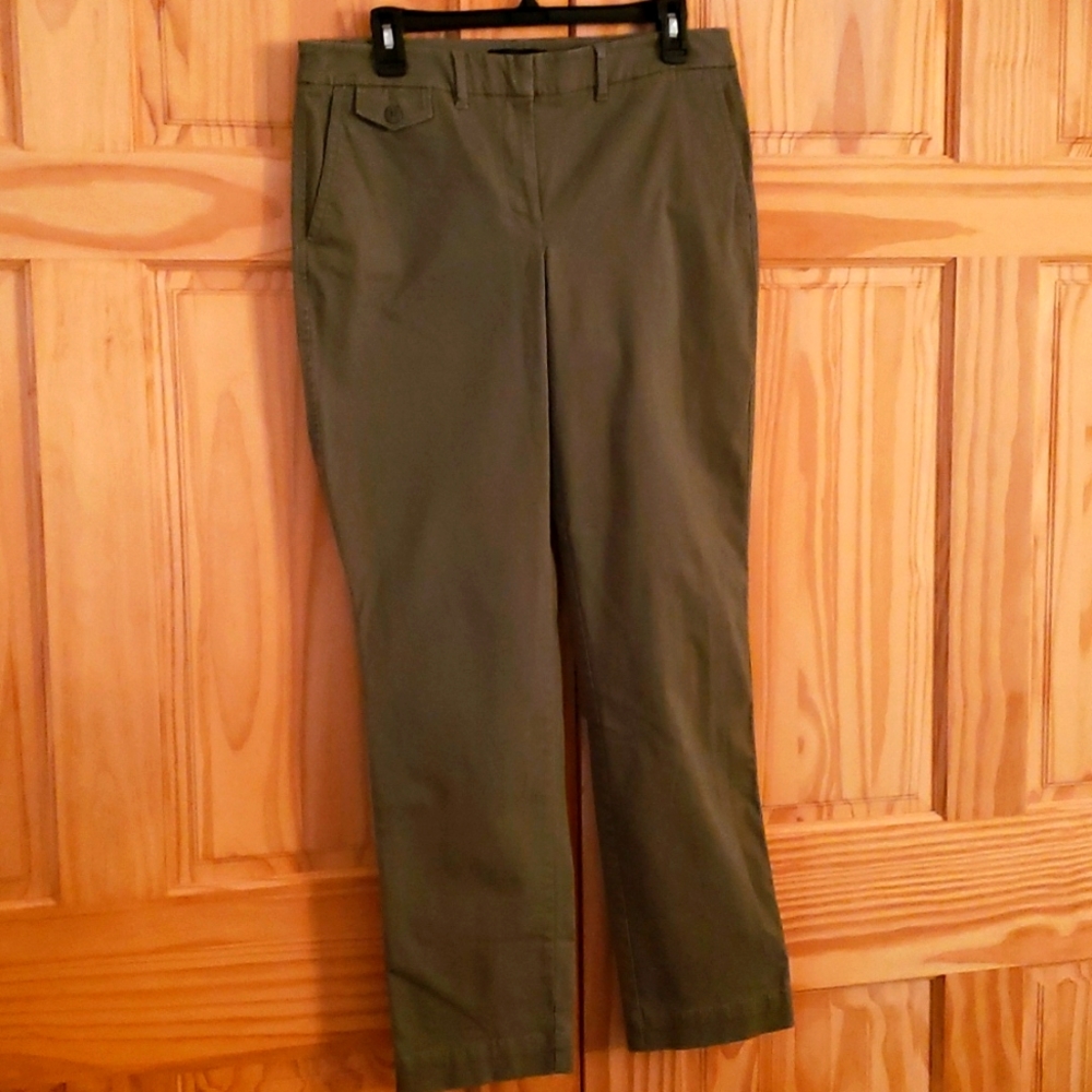 NWOT Talbot's Olive Green Slacks Size 6